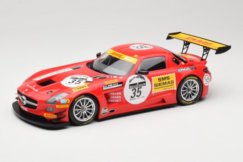 Mercedes SLS AMG GT3 #35 T. Heyer / T. Jager 24 Hours of Spa 2011 Minichamps 1:18 B66960196 Metaal