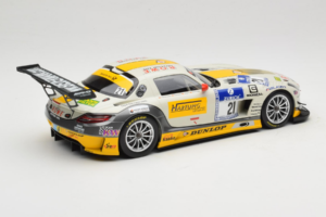 Mercedes SLS AMG GT3 #21 Rowe Racing M. Hartung / N. Heyer ADAC 24 Hours Nurburgring 2013 Minichamps 1:18 151133121 Metaal — afbeelding 2 van 6