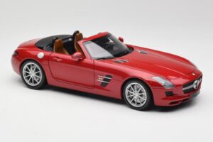 Mercedes SLS AMG R197 Roadster Le Mans Rood Minichamps 1:18 100039030 Metaal — afbeelding 6 van 8