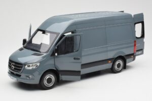 Mercedes Sprinter W907 Blauwgrijs Norev 1:18 183423 Metaal — afbeelding 2 van 7