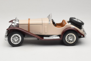 Mercedes SSK Beige & Donkerrood Bburago 1:18 3009-M4 Metaal — afbeelding 3 van 6