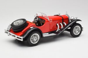 Mercedes SSK Rood & Zwart Bburago 1:18 3009-M1 Metaal — afbeelding 2 van 6