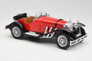 Mercedes SSK Rood & Zwart Bburago 1:18 3009-M1 Metaal — afbeelding 4 van 6