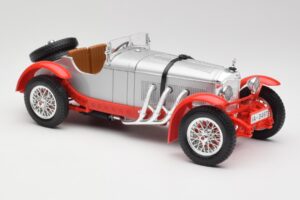Mercedes SSK Zilver & Rood Bburago 1:18 3009-M2 Metaal — afbeelding 4 van 6