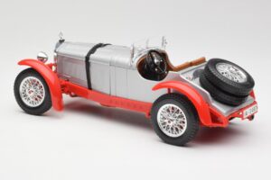 Mercedes SSK Zilver & Rood Bburago 1:18 3009-M2 Metaal — afbeelding 5 van 6