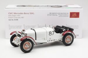 Mercedes SSKL R. Caracciola / W. Sebastian Mille Miglia Winner 1931 CMC 1:18 M-055 Metaal — afbeelding 6 van 6