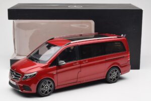 Mercedes V-Class W447 Designo Hyacinth Rood Metallic Norev 1:18 B66004166 Metaal — afbeelding 7 van 7