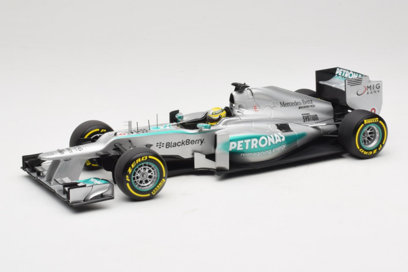 Mercedes W04 #9 N. Rosberg Mercedes AMG Petronas Showcar 2013 Minichamps 1:18 110130079 Metaal