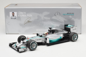 Mercedes W05 #44 L. Hamilton Mercedes AMG Petronas Chinese Grand Prix Winner 2014 Minichamps 1:18 110140244 Metaal — afbeelding 7 van 7