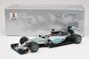 Mercedes W06 #44 L. Hamilton Mercedes AMG Petronas United States Grand Prix Winner World Champion 2015 Minichamps 1:18 110150 — afbeelding 7 van 7