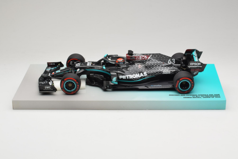 Mercedes W11 #63 G. Russell Mercedes AMG Petronas Sakhir Grand Prix 2020 Minichamps 1:18 113201663 Hars