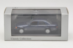 Mercedes W124 Donkerblauw Minichamps 1:43 MB006 Metaal — afbeelding 4 van 4