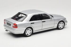 Mercedes C36 AMG W202 Silver Metallic Norev 1:18 183380 Metaal — afbeelding 3 van 8
