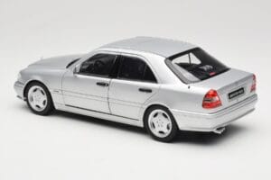 Mercedes C36 AMG W202 Silver Metallic Norev 1:18 183380 Metaal — afbeelding 7 van 8