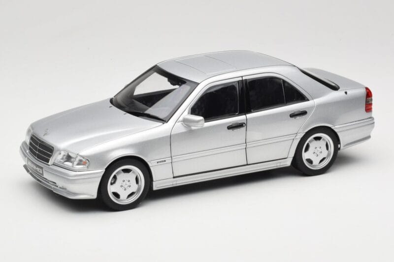 Mercedes C36 AMG W202 Silver Metallic Norev 1:18 183380 Metaal