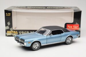 Mercury Cougar XR-7 Blauw Sun Star 1:18 1562 Metaal — afbeelding 8 van 8