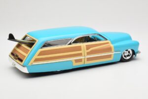 Mercury Merc Woodie Blauw Hot Wheels 1:18 27806 Metaal — afbeelding 3 van 8