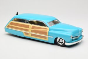 Mercury Merc Woodie Blauw Hot Wheels 1:18 27806 Metaal — afbeelding 6 van 8