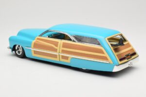 Mercury Merc Woodie Blauw Hot Wheels 1:18 27806 Metaal — afbeelding 7 van 8