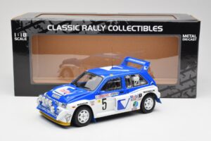 MG Metro 6R4 #5 T. Pond / R. Arthur Rally Monte Carlo 1986 Sun Star 1:18 5537 Metaal — afbeelding 8 van 8