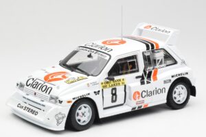 MG Metro 6R4 #8 P. Eklund / D. Whittock Rally Finland 1986 Sun Star 1:18 5536 Metaal