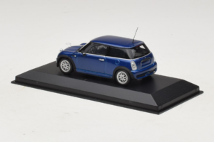 Mini Cooper One R50 Aero Blauw Minichamps 1:43 431138270 Metaal — afbeelding 3 van 4