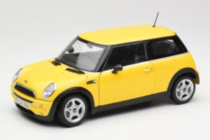 Mini Cooper One R50 Aerodynamicapakket Geel Kyosho 1:18 80430148553 Metaal