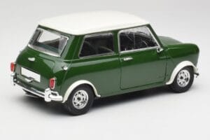 Mini Cooper S British Racing Groen & Old English Wit Solido 1:18 8021 Metaal — afbeelding 3 van 8