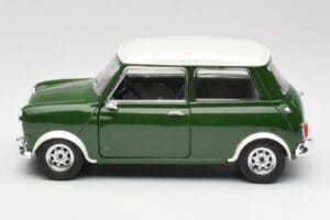 Mini Cooper S British Racing Groen & Old English Wit Solido 1:18 8021 Metaal — afbeelding 4 van 8