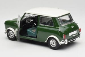 Mini Cooper S British Racing Groen & Old English Wit Solido 1:18 8021 Metaal — afbeelding 5 van 8