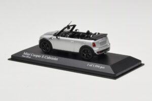 Mini Cooper S R57 Cabriolet Zilver Minichamps 1:43 431138830 Metaal — afbeelding 3 van 6