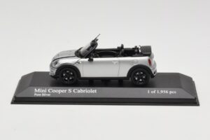 Mini Cooper S R57 Cabriolet Zilver Minichamps 1:43 431138830 Metaal