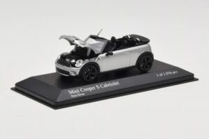 Mini Cooper S R57 Cabriolet Zilver Minichamps 1:43 431138830 Metaal — afbeelding 6 van 6