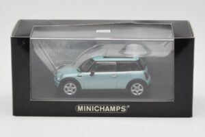 Mini One R50 Lichtgroen Met Lichtgroen Dak Minichamps 1:43 MINI003 Metaal — afbeelding 4 van 4