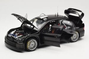 Mitsubishi Lancer Evolution WRC Plain Body Zwart AUTOart 1:18 80528 Metaal — afbeelding 2 van 8