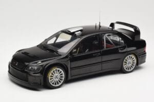 Mitsubishi Lancer Evolution WRC Plain Body Zwart AUTOart 1:18 80528 Metaal