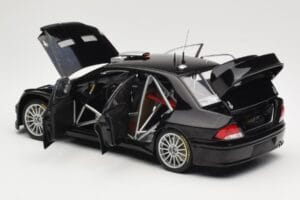 Mitsubishi Lancer Evolution WRC Plain Body Zwart AUTOart 1:18 80528 Metaal — afbeelding 5 van 8