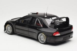 Mitsubishi Lancer Evolution WRC Plain Body Zwart AUTOart 1:18 80528 Metaal — afbeelding 7 van 8