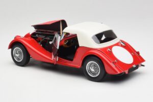 Morgan 4/4 Plus Competition Hardtop Rood Kyosho 1:18 08114R Metaal — afbeelding 5 van 8