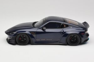 Nissan 400Z RZ34 Pandem Midnight Blue GT Spirit 1:18 GT494 Hars — afbeelding 3 van 6