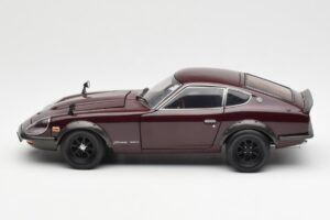 Nissan Fairlady 240ZG Bruin Kyosho 1:18 08217M Metaal — afbeelding 4 van 8