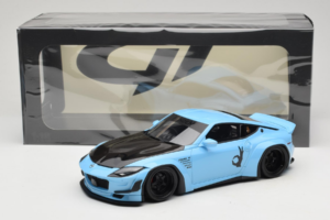 Nissan Fairlady Z RZ34 Pandem China Blue Black GT Spirit 1:18 GT943 Hars — afbeelding 6 van 6