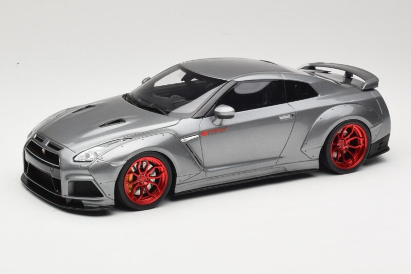 Nissan GT-R R35 Prior Design Grijs GT Spirit 1:18 GT243 Hars