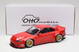 Nissan Silvia S15 Rocket Bunny Burning Red Otto 1:18 OT1115 Hars — afbeelding 6 van 6