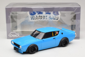 Nissan Skyline 2000 GT-R KPGC110 LB Works Blauw Otto 1:18 OT1210 Hars — afbeelding 2 van 6