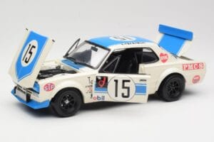 Nissan Skyline 2000GT-R KPGC10 #15 K. Takahashi Nissan Works JTCC 1972 Kyosho 1:18 08122B Metaal — afbeelding 2 van 8