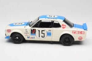 Nissan Skyline 2000GT-R KPGC10 #15 K. Takahashi Nissan Works JTCC 1972 Kyosho 1:18 08122B Metaal — afbeelding 4 van 8