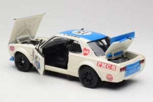 Nissan Skyline 2000GT-R KPGC10 #15 K. Takahashi Nissan Works JTCC 1972 Kyosho 1:18 08122B Metaal — afbeelding 5 van 8