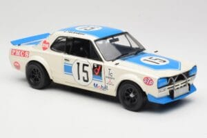 Nissan Skyline 2000GT-R KPGC10 #15 K. Takahashi Nissan Works JTCC 1972 Kyosho 1:18 08122B Metaal — afbeelding 6 van 8