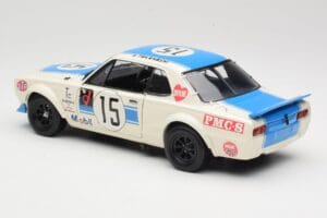 Nissan Skyline 2000GT-R KPGC10 #15 K. Takahashi Nissan Works JTCC 1972 Kyosho 1:18 08122B Metaal — afbeelding 7 van 8